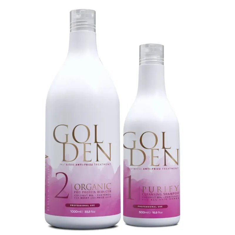 Golden Professional – Organiczne prostowanie i regeneracja włosów 1000 ml + szampon oczyszczający 500 ml Golden Professional – Organiczne prostowanie i regeneracja włosów 1000 ml + szampon oczyszczający 500 ml