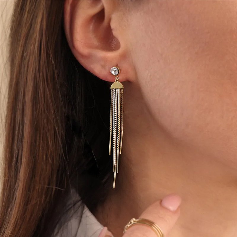 Boucles d'oreilles 'Soga' Plaqué Or 14k