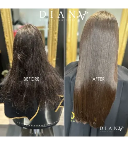 Golden Professional – Organische Haarglättung & Haarreparatur 500 ml + Vorbehandlungsshampoo 300 ml | Diana Beauty