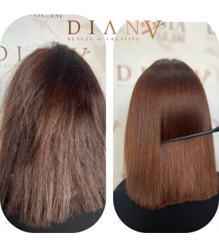 Golden Professional – Organische Haarglättung & Haarreparatur 500 ml + Vorbehandlungsshampoo 300 ml | Diana Beauty