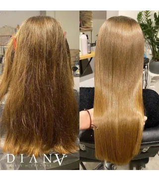 Golden Professional – Organische Haarglättung & Haarreparatur 500 ml + Vorbehandlungsshampoo 300 ml | Diana Beauty