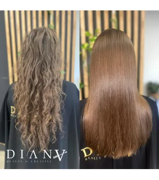 Golden Professional – Organische Haarglättung & Haarreparatur 500 ml + Vorbehandlungsshampoo 300 ml | Diana Beauty