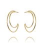 Earrings 'Rueda Doble' Gold Plated with 14k Gold