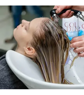 Golden Protein Blue – Maska do włosów blond po prostowaniu i keratynie 1000g | Diana Beauty & Creative