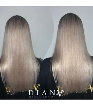 Golden Protein Blue – Organische Protein-Haarglättung für blondes Haar 1000ml + Reinigungsshampoo 500ml