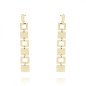 Boucles d'oreilles 'Cuadrí' Plaqué Or 14k