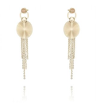Kolczyki 'Elegante' pozłacane 14k złotem