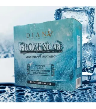 Frozen Care – Zestaw do krioterapii włosów z Botoxem 500 ml, szamponem, sprayem i ampułkami | Diana Beauty & Creative