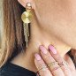 Kolczyki 'Elegante' pozłacane 14k złotem Kolczyki 'Elegante' pozłacane 14k złotem