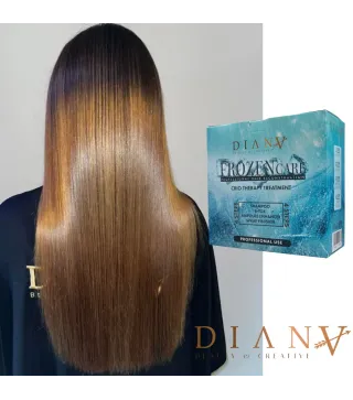 Frozen Care – Haar Cryotherapie Kit met HaarBotox 500 ml, Shampoo, Spray & Ampullen | Diana Beauty & Creative