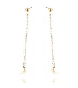 Ohrringe 'Moon Swing' Vergoldet mit 14k Gold