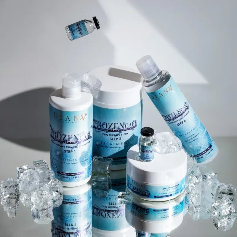 Frozen Care – Kit cryothérapie capillaire avec HaarBotox 1000ml shampooing, spray & ampoules kératine | Diana Beaut Frozen Care – Kit cryothérapie capillaire avec HaarBotox 1000ml shampooing, spray & ampoules kératine | Diana Beaut