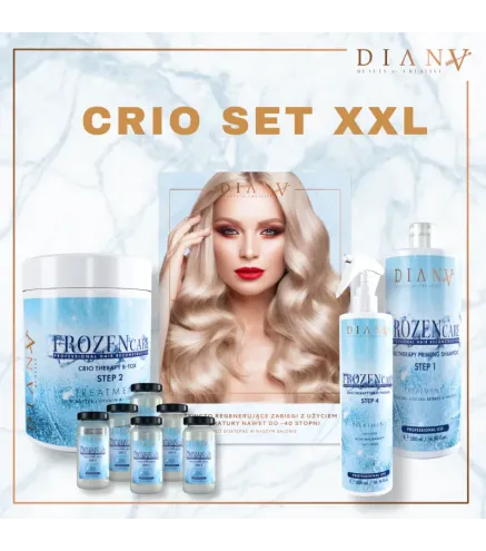 Frozen Care – Haar Cryotherapie Kit met HaarBotox 1000ml, Shampoo, Spray & Ampullen | Diana Beauty & Creative