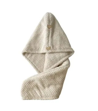 Turban / Serviette cheveux microfibre 65x25 cm – Beige | Diana Beauty