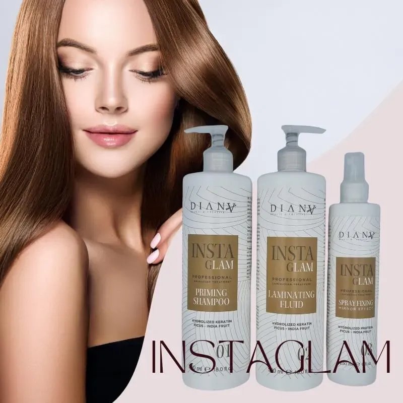 Instaglam – Zestaw do laminacji włosów 3-etapowy | Diana Beauty & Creative