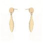 Earrings 'Listjes' Gold Plated with 14k Gold Earrings 'Listjes' Gold Plated with 14k Gold