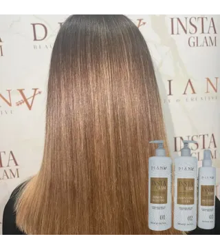 Instaglam – 3-Step Hair Lamination Treatment Set | Diana Beauty & Creative