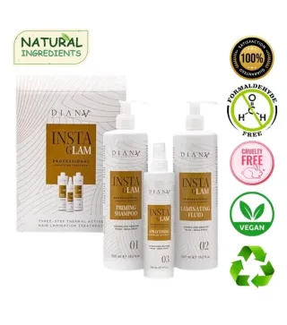 Instaglam – Zestaw do laminacji włosów 3-etapowy | Diana Beauty & Creative