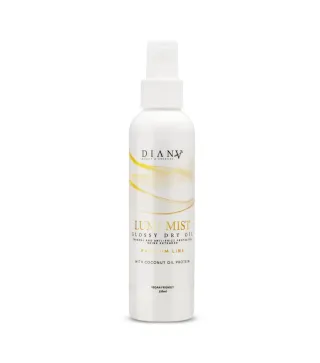 LumiMist – Huile sèche glossy thermoprotectrice pour cheveux 150ml | Diana Beauty & Creative