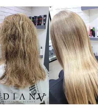 NanoBlue Nanoplastia – Organic Straightening for Blonde Hair 500ml | Diana Beauty & Creative
