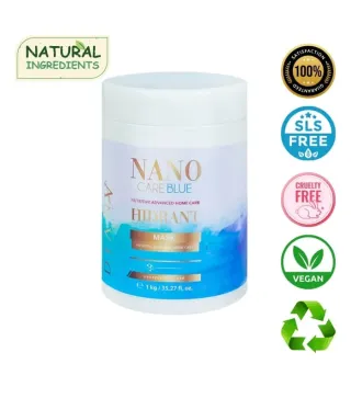 NanoBlue – Haarmasker voor Blond Haar na Nanoplastie en Steilbehandeling 1000g | Diana Beauty & Creative