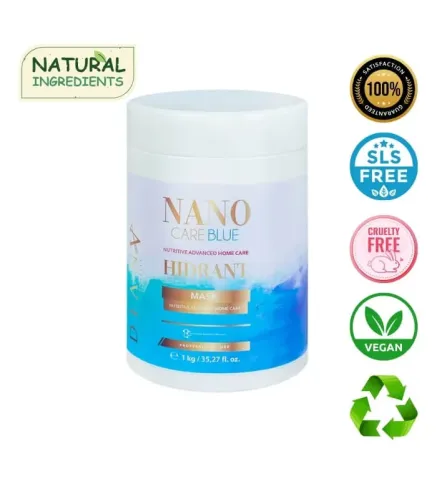 NanoBlue – Haarmasker voor Blond Haar na Nanoplastie en Steilbehandeling 1000g | Diana Beauty & Creative