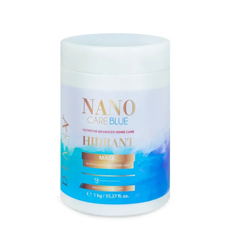 NanoBlue – Haarmasker voor Blond Haar na Nanoplastie en Steilbehandeling 1000g | Diana Beauty & Creative