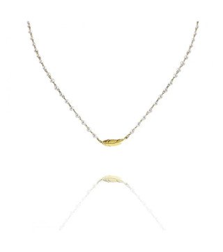 Naszyjnik ze stali szlachetnej FEATHER pearls white gold