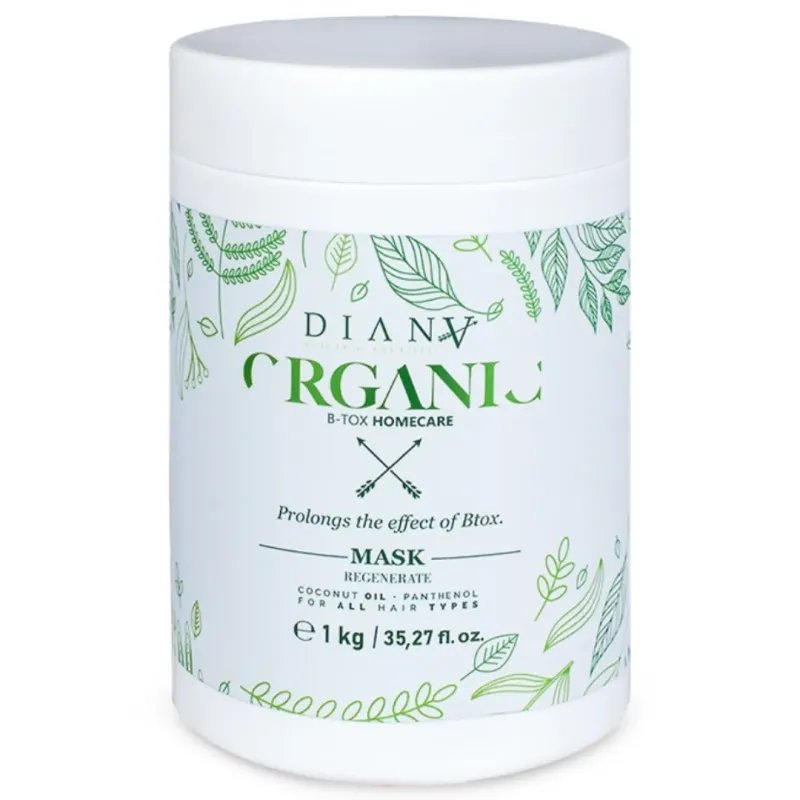 Organic Hair Mask 1000g  – Soins Post Botox Organic et Régénération des Cheveux | Diana Beauty & Creative