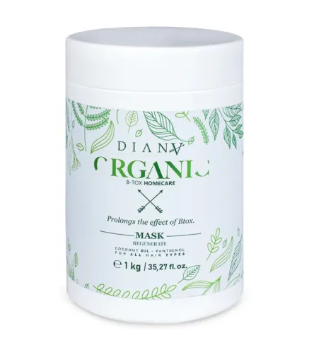 Organic Hair Mask 1000g  – Soins Post Botox Organic et Régénération des Cheveux | Diana Beauty & Creative