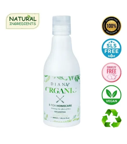 Organic Shampoo 300ml – Soins Post Botox Organic et Régénération des Cheveux | Diana Beauty & Creative